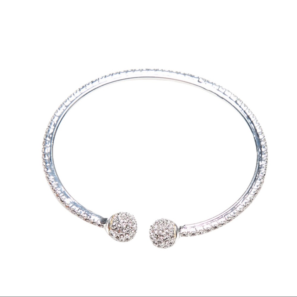 Kim Rogers Silver Tone Fireball Slip On Cuff Bracelet NWT